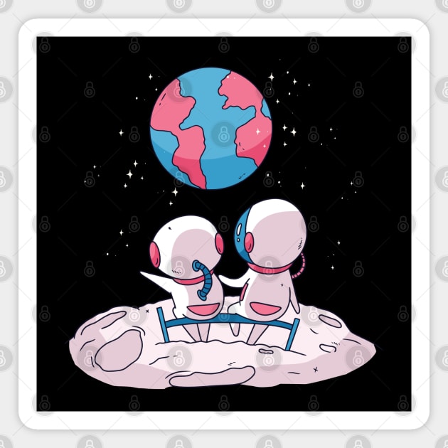 Cute Astronaut Magnet by LR_Collections